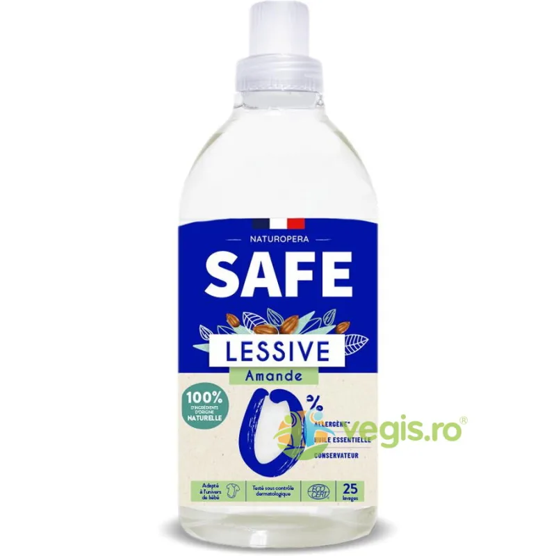 Detergent pentru Rufe cu Parfum de Migdale fara Alergeni 1L Safe — preț și oferte