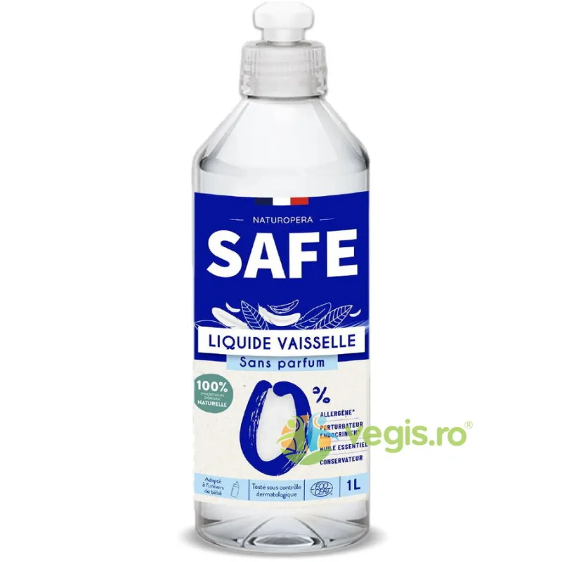 Detergent pentru Vase fara Parfum (Format Mare) 1L Safe — preț și oferte