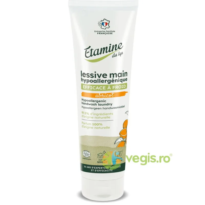 Detergent Hipoalergenic pentru Rufe cu Parfum de Caise (Spalare Manuala) 250ml ETAMINE DU LYS — preț și oferte
