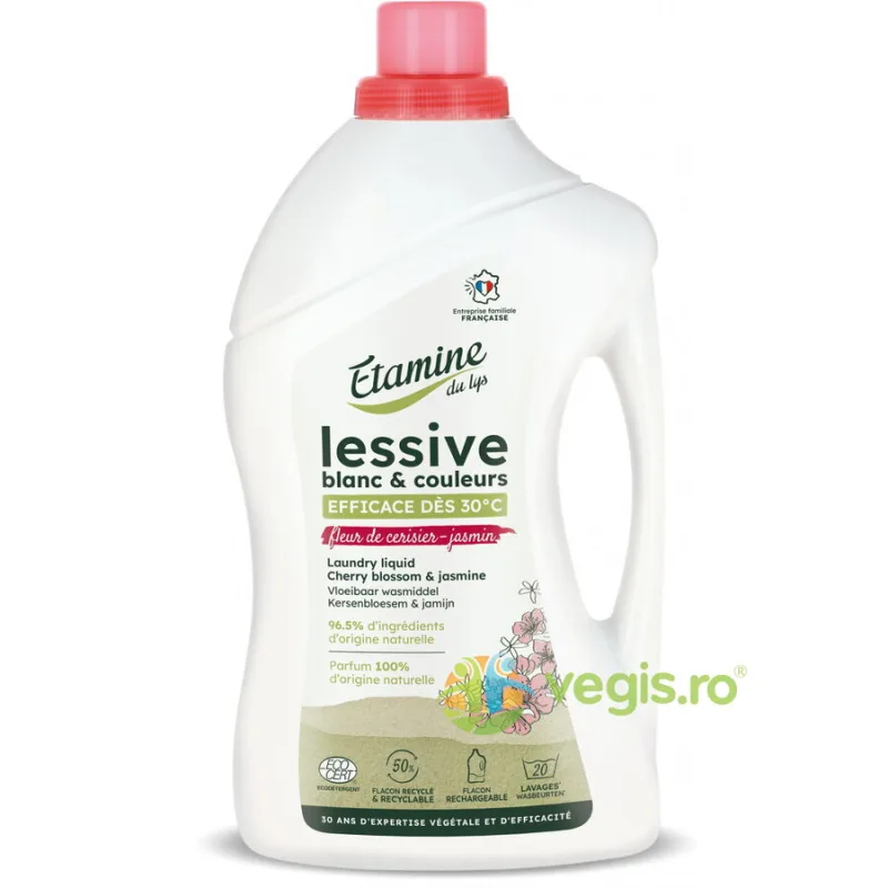 Detergent Rufe Albe si Colorate cu Parfum de Flori de Cires si Iasomie 1L ETAMINE DU LYS — preț și oferte