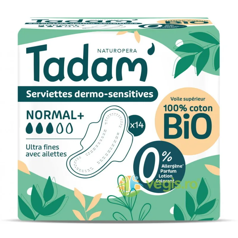 Absorbante Hipoalergenice Ultra Normal+ 14buc Tadam — preț și oferte