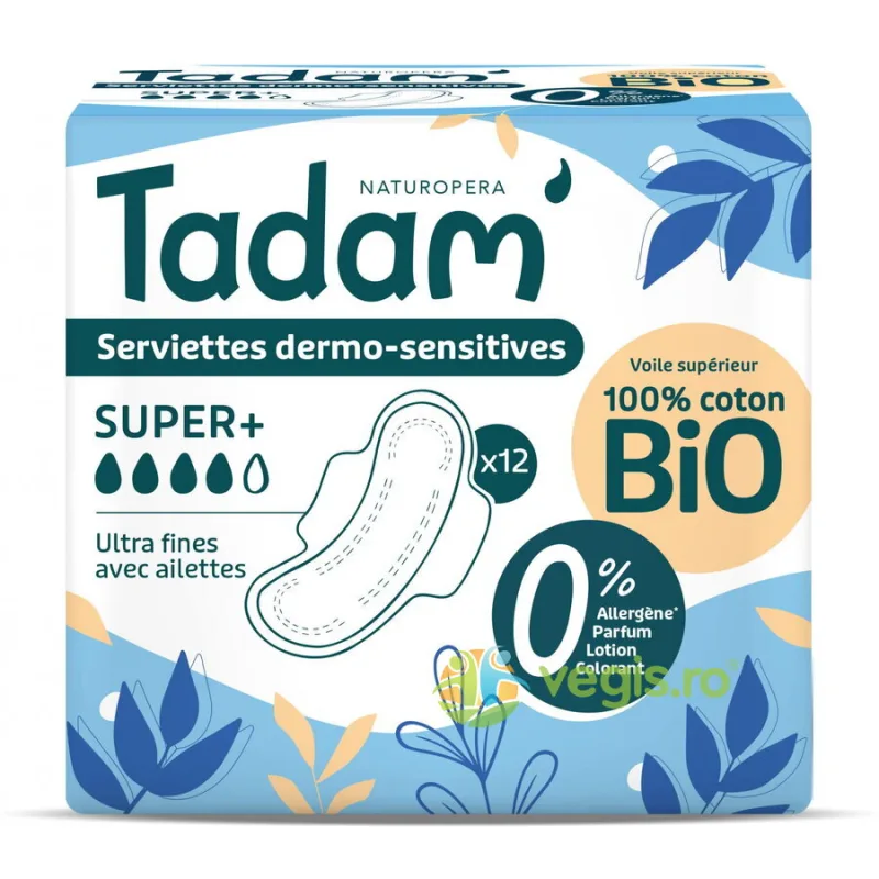Absorbante Hipoalergenice Ultra Super+ 12buc Tadam — preț și oferte