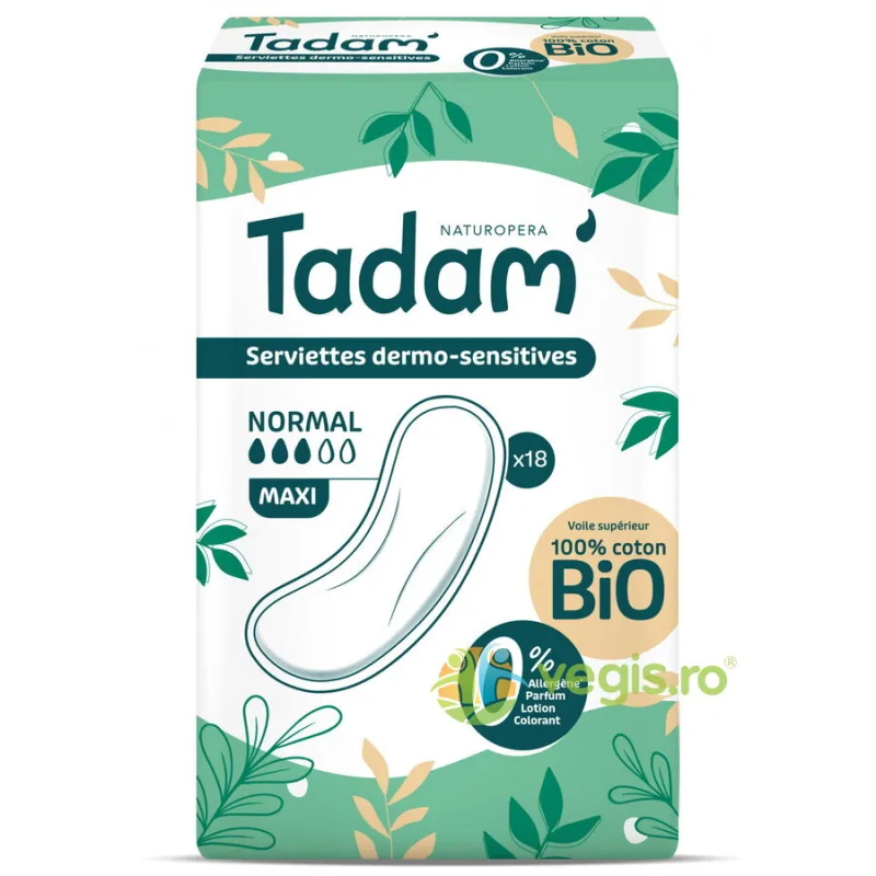 Absorbante Hipoalergenice Maxi Normal 18buc Tadam — preț și oferte
