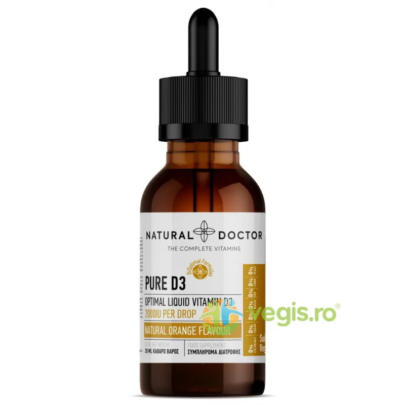 Pure D3 - Sustinerea Sistemului Imunitar 30ml NATURAL&nbsp;DOCTOR — preț și oferte