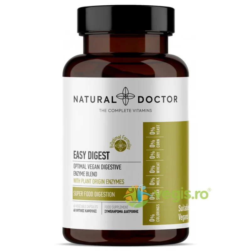 Easy Digest - Super Digestie 60cps NATURAL DOCTOR — preț și oferte