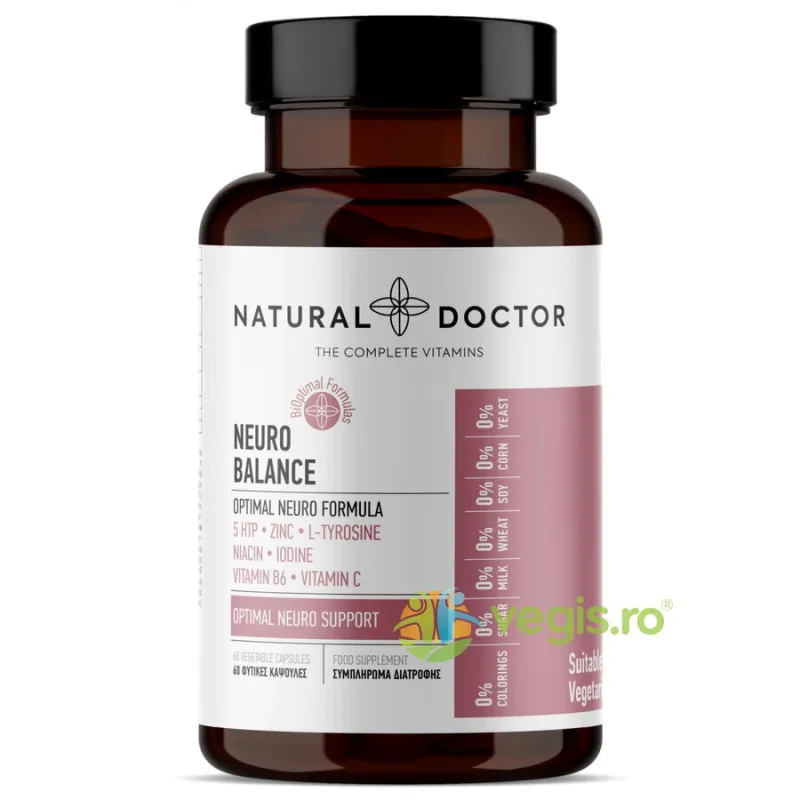 Neuro Balance - Functie Cerebrala Normala 60cps vegetale NATURAL DOCTOR — preț și oferte