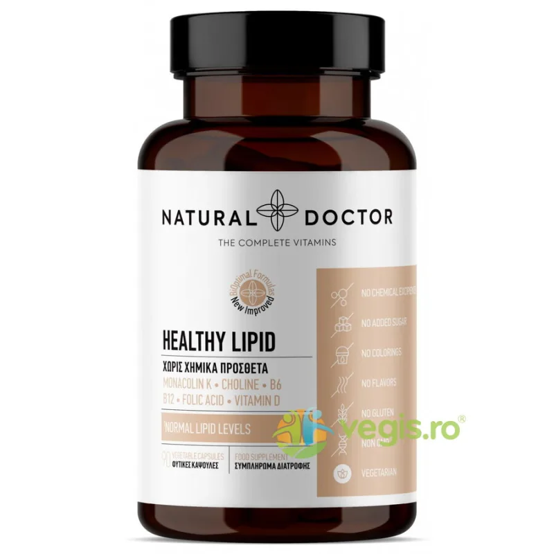 Healthy Cholesterol - Nivel Normal de Colesterol 90cps vegetale NATURAL DOCTOR — preț și oferte