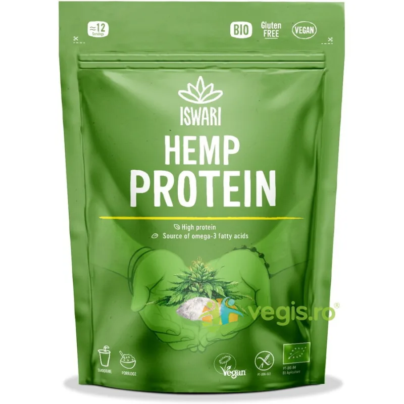 Pulbere Proteica din Canepa fara Gluten Ecologica/Bio 250g ISWARI — preț și oferte