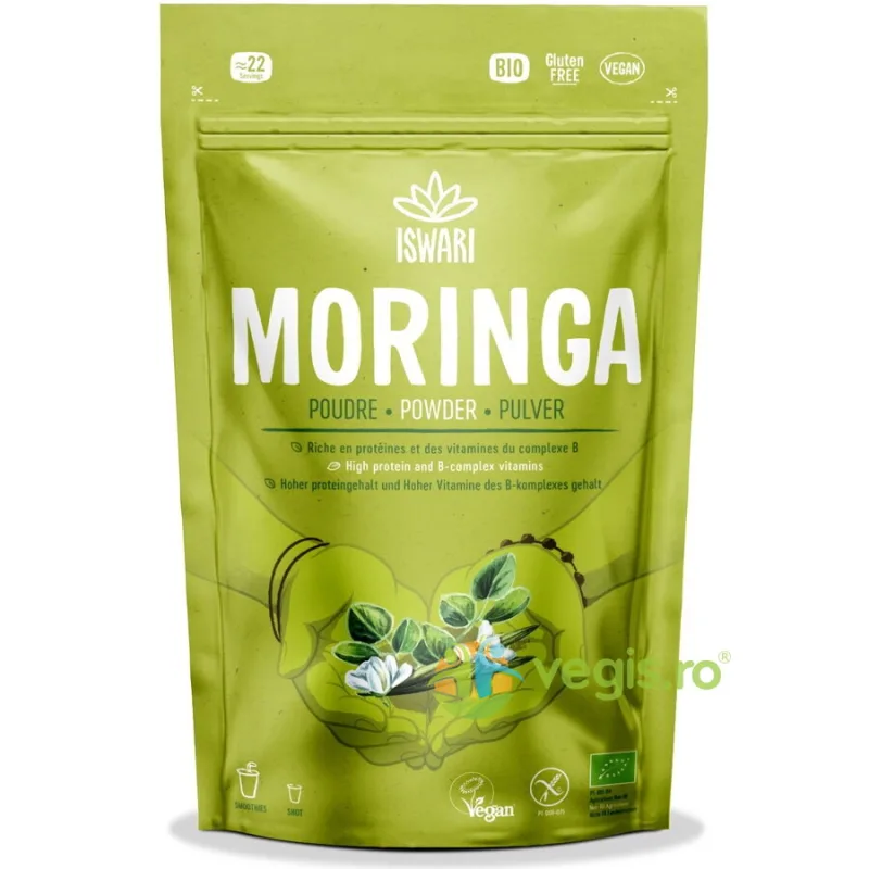 Moringa Pulbere fara Gluten Ecologic/Bio 125g ISWARI — preț și oferte