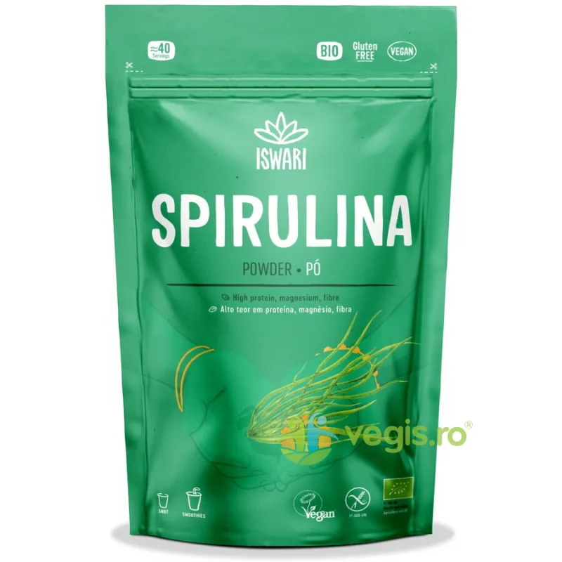 Spirulina Pulbere fara Gluten Ecologica/Bio 125g ISWARI — preț și oferte
