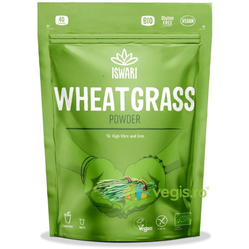 Pulbere Functionala din Iarba de Grau Verde fara Gluten Ecologica/Bio 200g ISWARI — preț și oferte