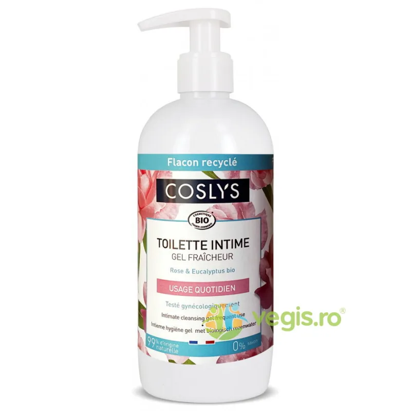 Gel Intim pentru Utilizare Frecventa cu Trandafir si Eucalipt Bio 500ml COSLYS — preț și oferte