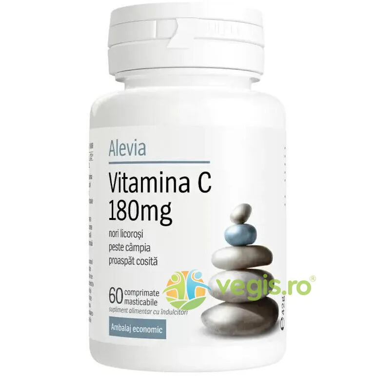 Vitamina C 180mg 60 cpr masticabile ALEVIA — preț și oferte