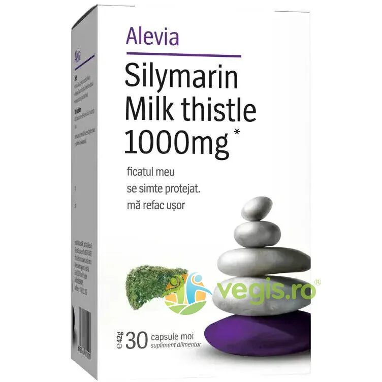 Silymarin Milk Thistle Silimarina  Armurariu 1000mg 30cps moi ALEVIA — preț și oferte
