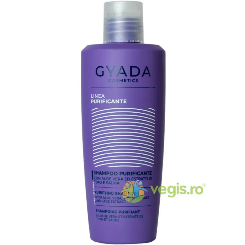 Sampon Purificator pentru Par Gras cu Matreata cu Aloe Vera si Extracte de Cimbru si Salvie 250ml GYADA COSMETICS — preț și oferte