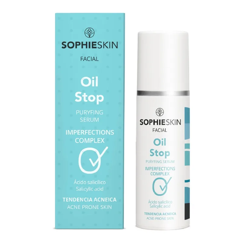 Ser purificator pentru ten cu tendinta acneica Oil Stop, 30ml, Sophieskin — preț și oferte