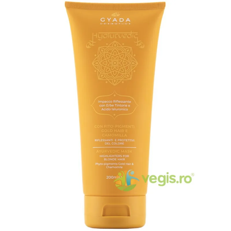 Masca Revitalizanta pentru Par Blond cu Acid Hialuronic si Curcuma 200ml GYADA COSMETICS — preț și oferte
