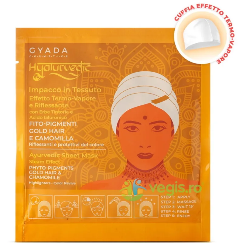 Masca Revitalizanta Tip Casca cu Efect Termic pentru Par Blond 1buc GYADA COSMETICS — preț și oferte