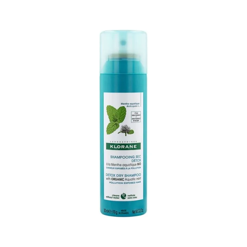 Sampon uscat cu extract de menta acvatica, 150ml, Klorane — preț și oferte