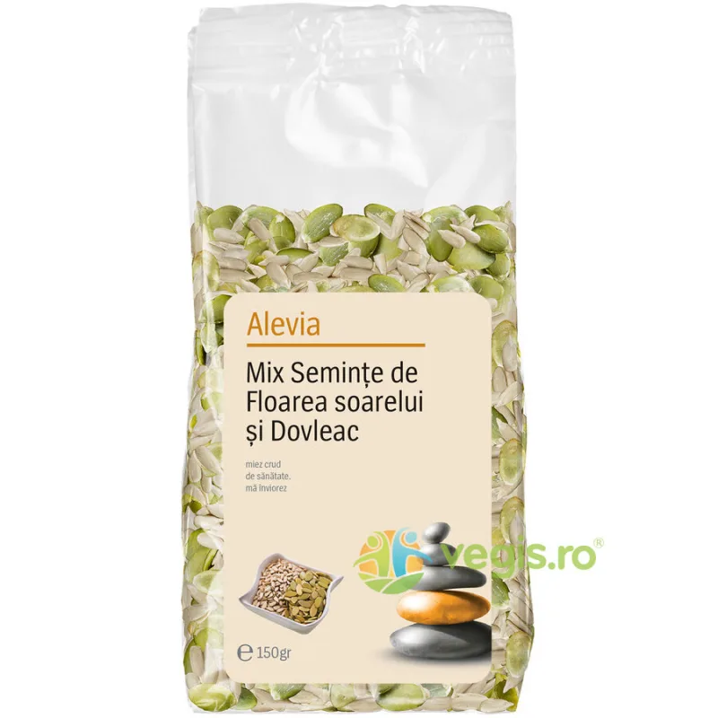 Mix Seminte Floarea Soarelui si Seminte de Dovleac 150g ALEVIA — preț și oferte