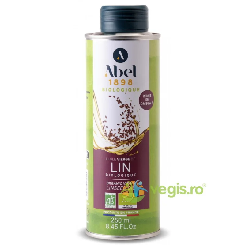 Ulei din Seminte de In Virgin Presat la Rece pentru Asezonat Ecologic/Bio 250ml ABEL — preț și oferte