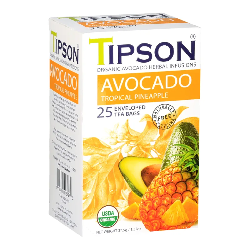 Ceai Eco avocado & ananas, 25 plicuri, Tipson BASILUR TEA — preț și oferte