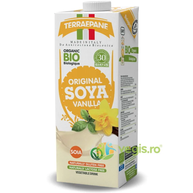 Bautura Vegetala din Soia Integrala si Vanilie fara Lactoza Ecologica/Bio 1L TERRAEPANE — preț și oferte