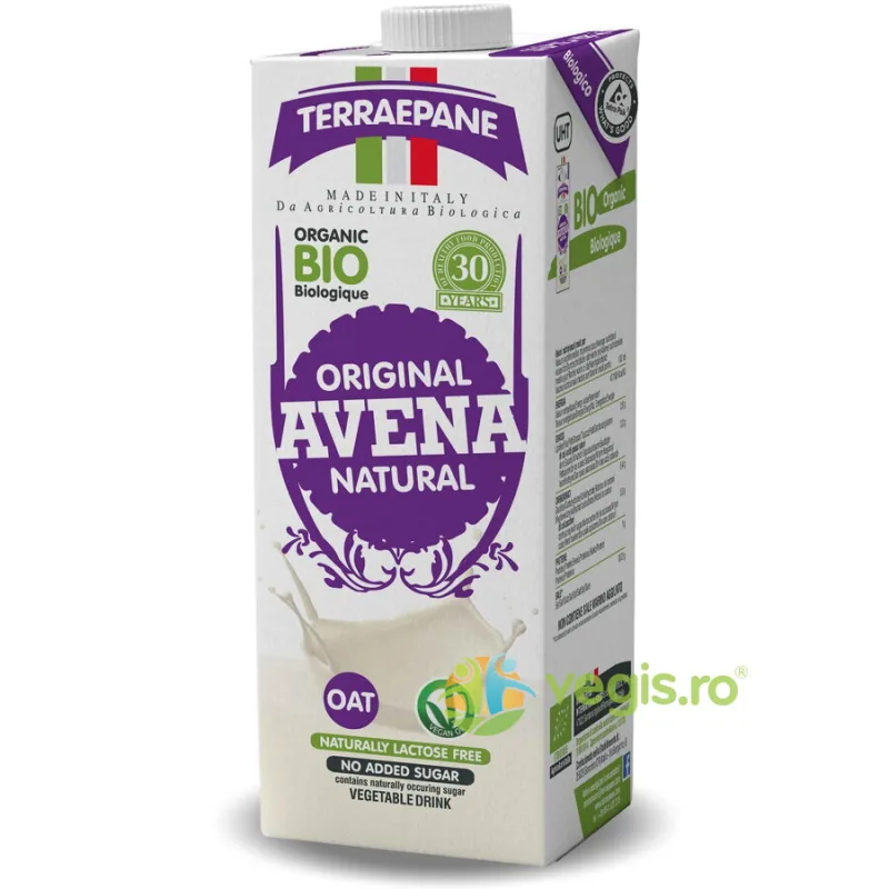 Bautura Vegetala din Ovaz Integral fara Zahar Ecologica/Bio 1L TERRAEPANE — preț și oferte
