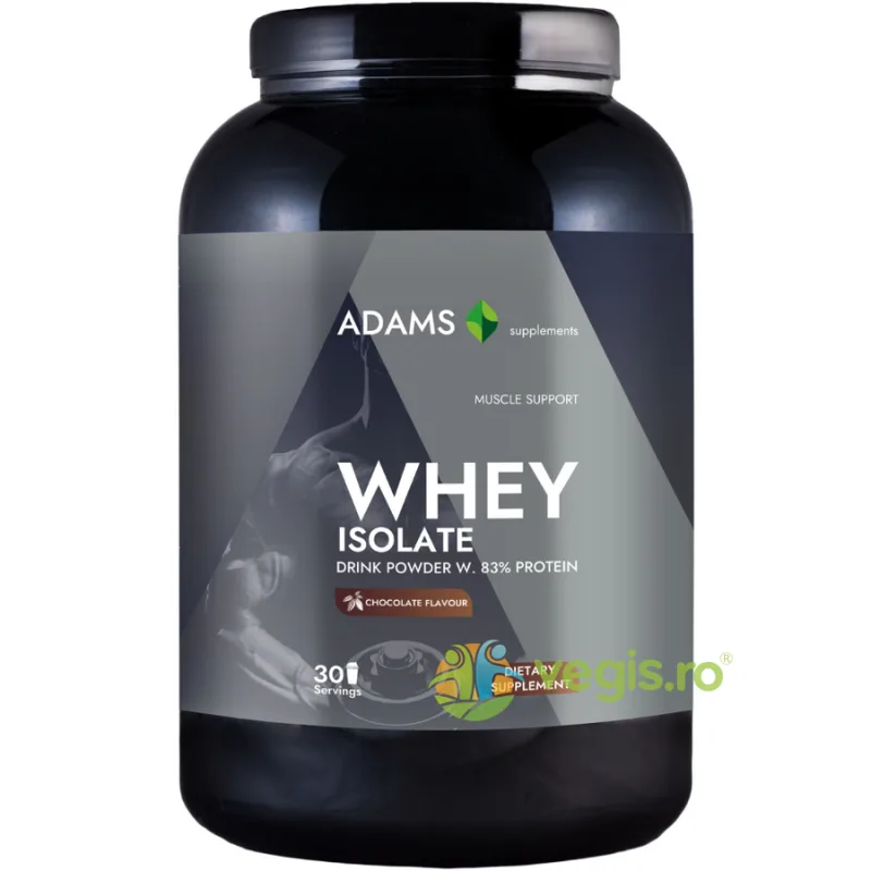 Proteina Izolata din Zer cu Aroma de Ciocolata (Whey Isolate Protein) 908g ADAMS VISION — preț și oferte