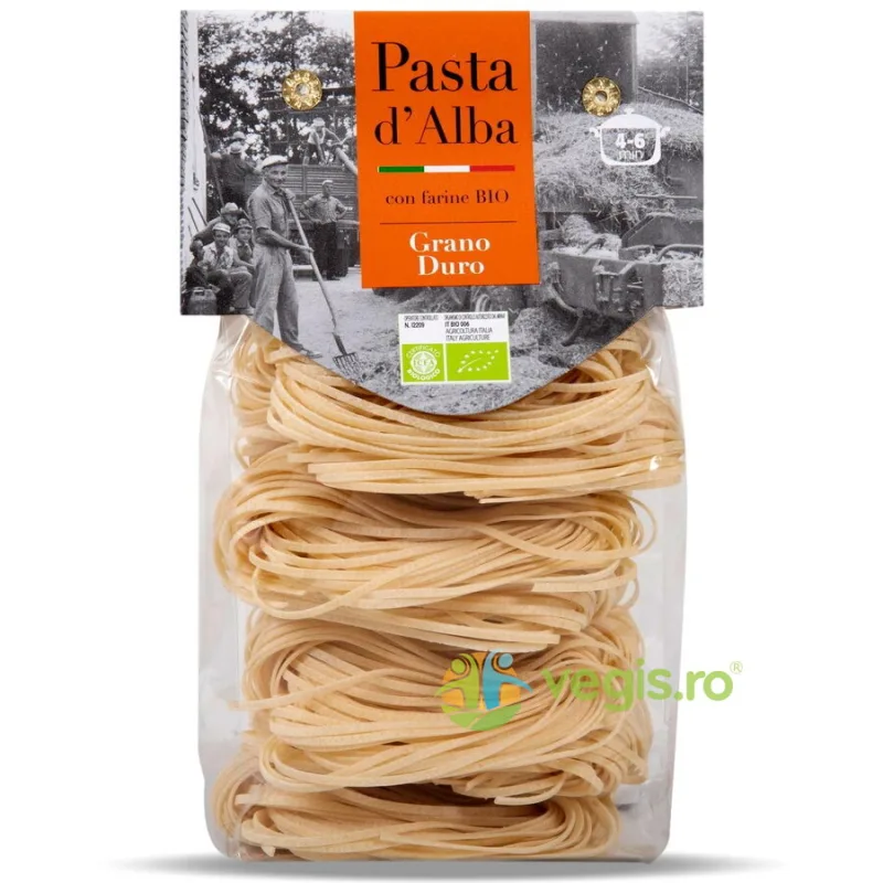 Paste Tagliolini din Grau Dur Ecologice/Bio 250g PASTA D'ALBA — preț și oferte