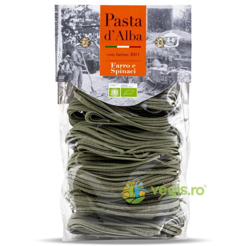 Paste Tagliolini din Spelta si Spanac Ecologice/Bio 250g PASTA D'ALBA — preț și oferte