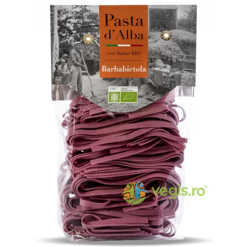 Paste Tagliatelle din Grau Dur si Sfecla Rosie Ecologice/Bio 250g PASTA D'ALBA — preț și oferte