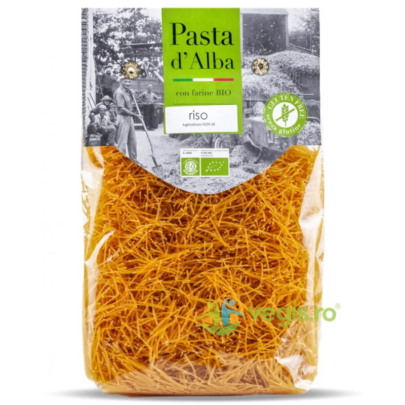 Paste din Orez si Morcovi fara Gluten Angel Hair Ecologice/Bio 250g PASTA D'ALBA — preț și oferte