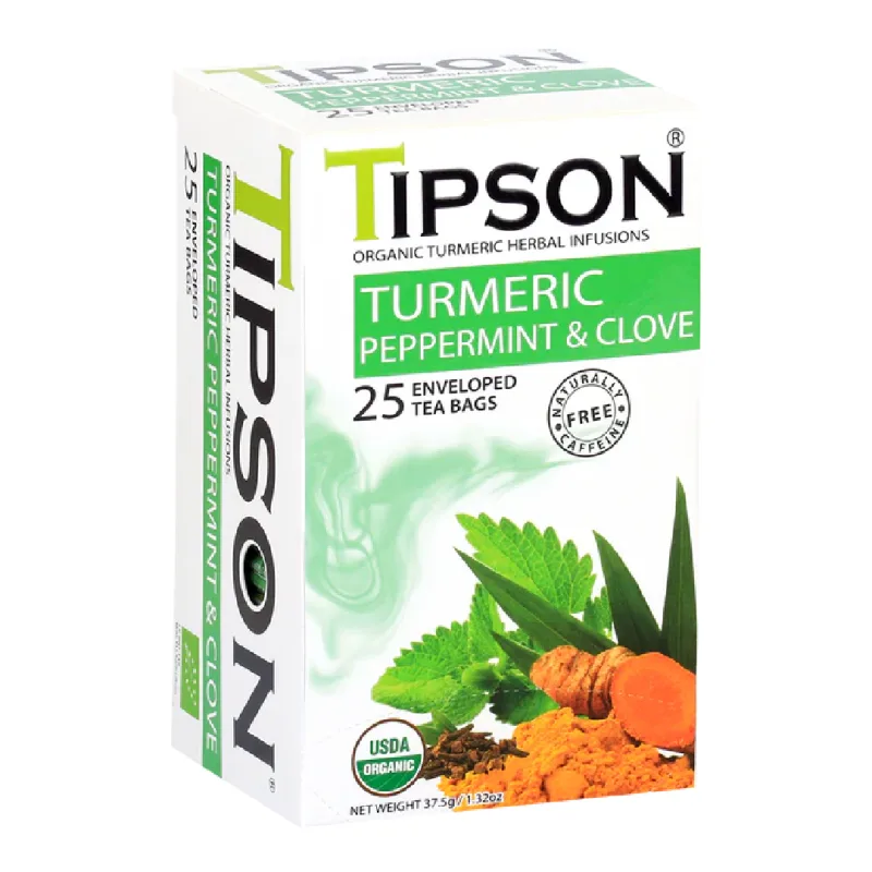 Ceai Eco turmeric & peppermint clove, 25 plicuri, Tipson BASILUR TEA — preț și oferte