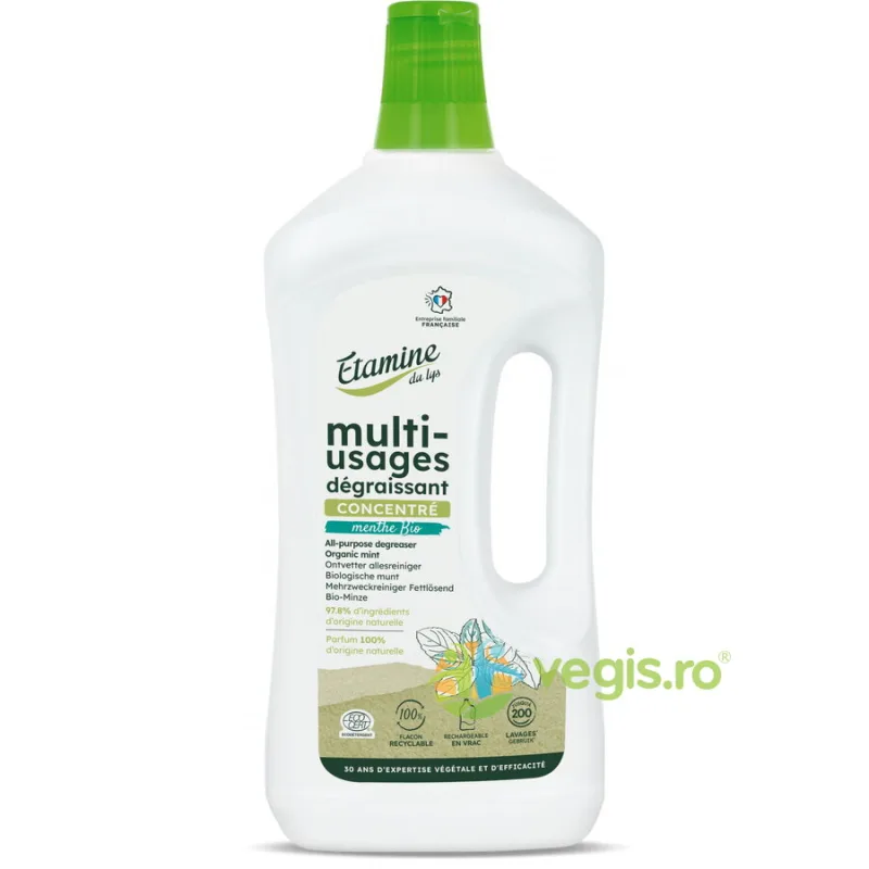 Detergent Multifunctional Eco pentru Pardoseli cu Parfum de Menta 1L ETAMINE DU LYS — preț și oferte