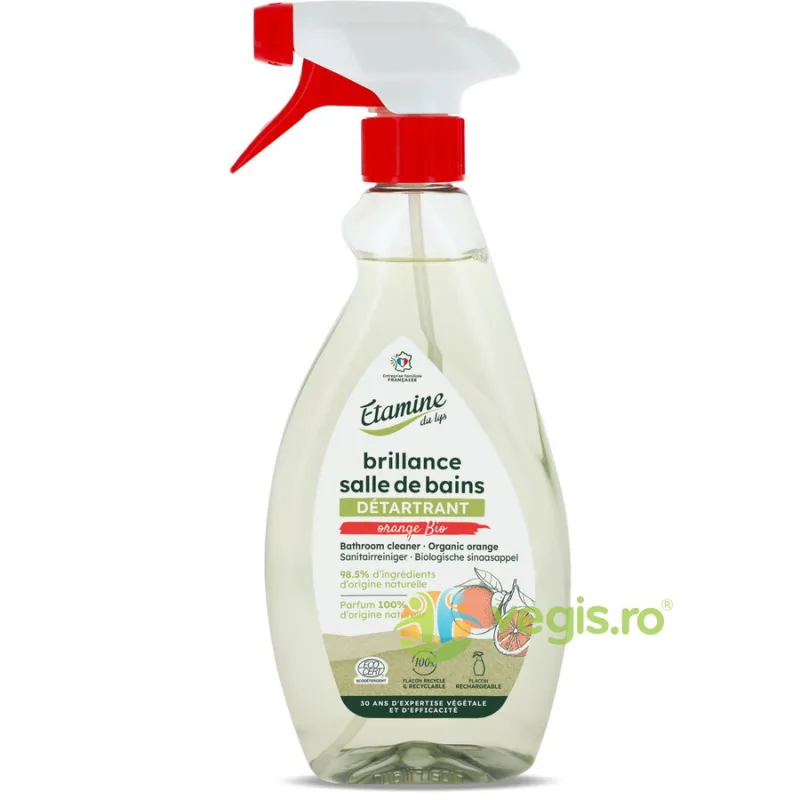 Detartrant (Anticalcar) si Degresant Eco pentru Baie cu Parfum de Portocale 500ml ETAMINE DU LYS — preț și oferte