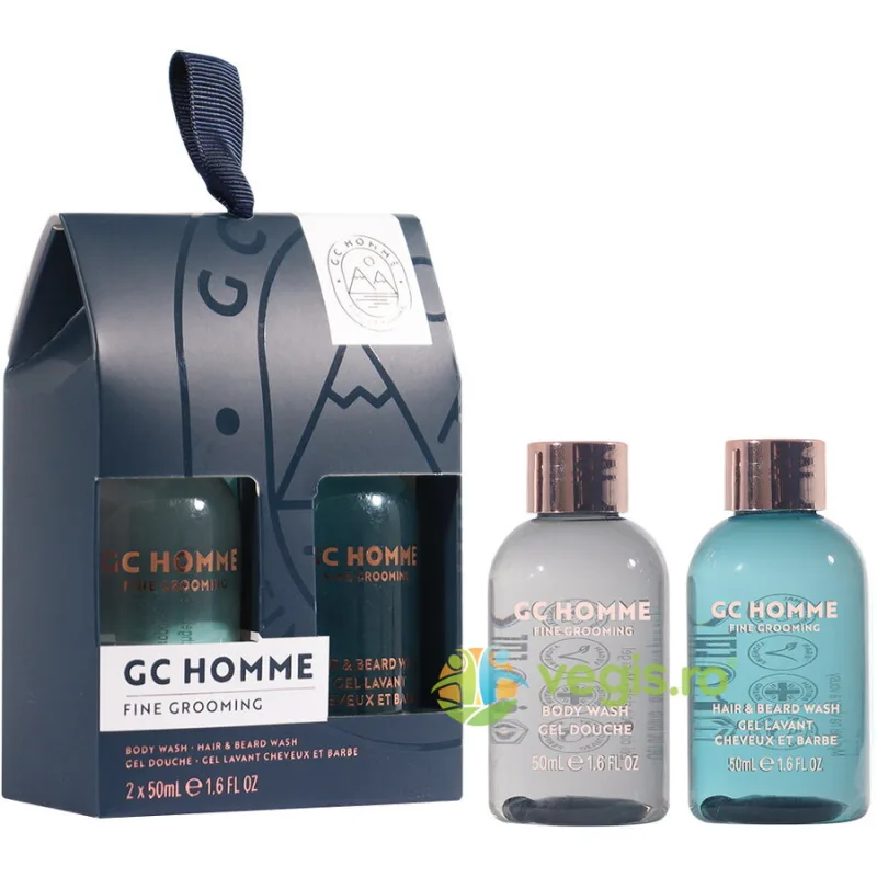 Set Cadou Mini Duo GC Homme Fine Grooming Gel de Dus 50ml + Sampon pentru Par si Barba 50ml THE LUXURY BATHING COMPANY — preț și oferte