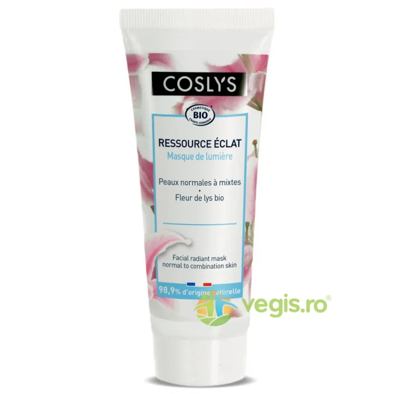Masca Iluminatoare pentru Ten Normal si Mixt cu Extract de Crin Bio 75ml COSLYS — preț și oferte