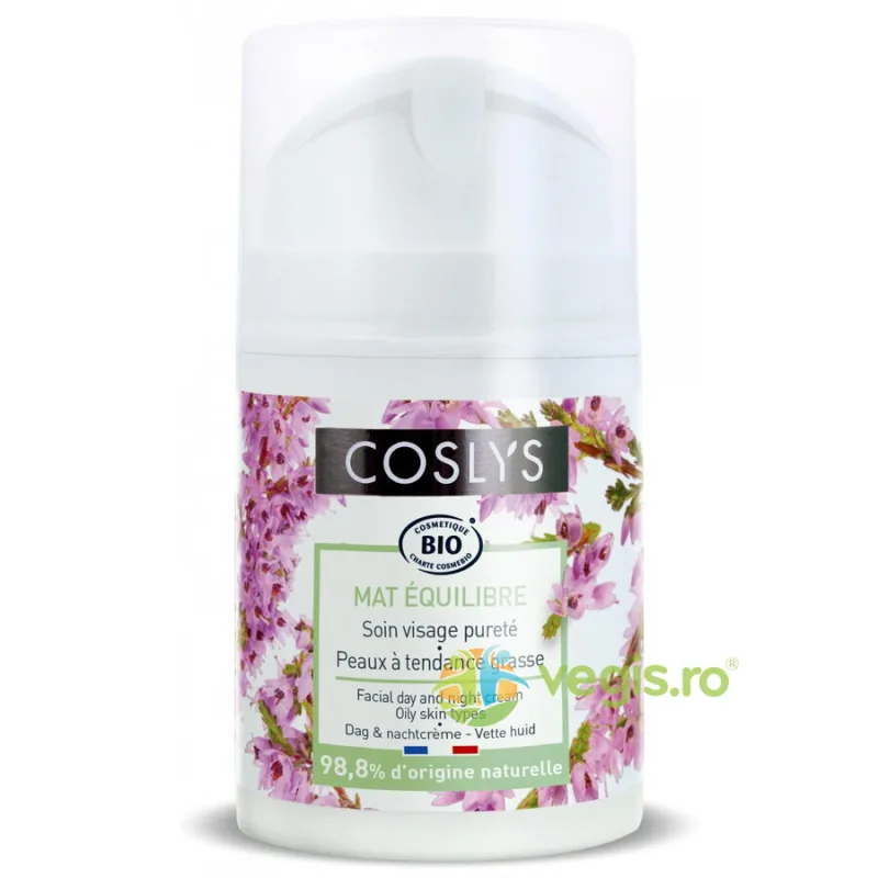 Crema Matifianta de Zi si de Noapte pentru Ten Gras cu Salvie si Iedera Bio 50ml — preț și oferte