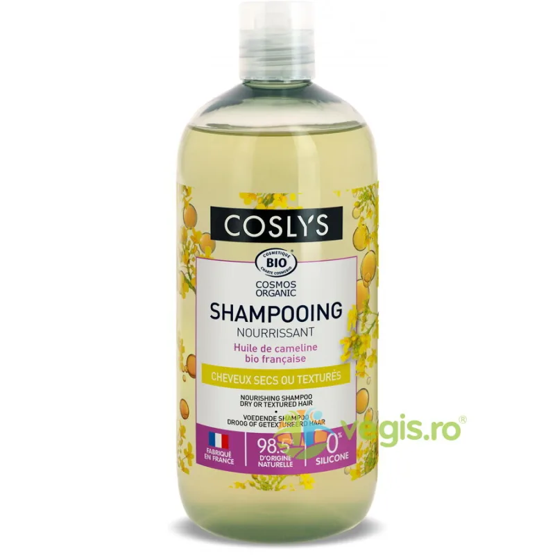 Sampon Ingrijire Par Uscat si Deteriorat cu Ulei de Camelina Format Mare Bio 500ml COSLYS — preț și oferte