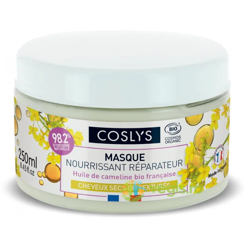 Masca Hranitoare si Reparatoare pentru Par Uscat si Deteriorat cu Ulei de Camelina Bio 250ml COSLYS — preț și oferte