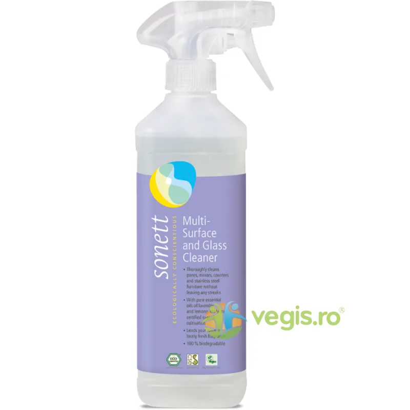 Detergent Pentru Sticla Si Alte Suprafete Bio 500ml SONETT — preț și oferte