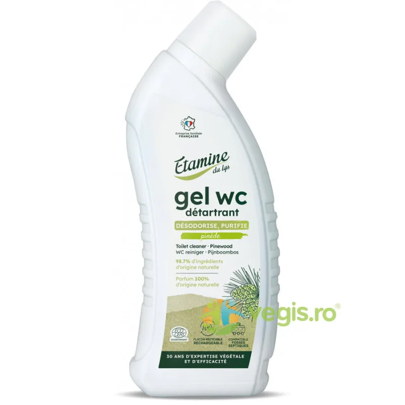 Gel Eco pentru Curatare si Detartrare Intensa Toaleta cu Parfum de Pin 750ml ETAMINE DU LYS — preț și oferte