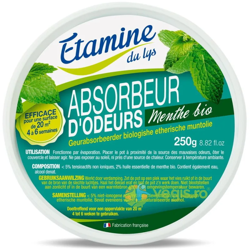 Odorizant pentru Neutralizarea Mirosurilor Neplacute din Spatii Inchise cu Parfum de Menta 250g ETAMINE DU LYS — preț și oferte