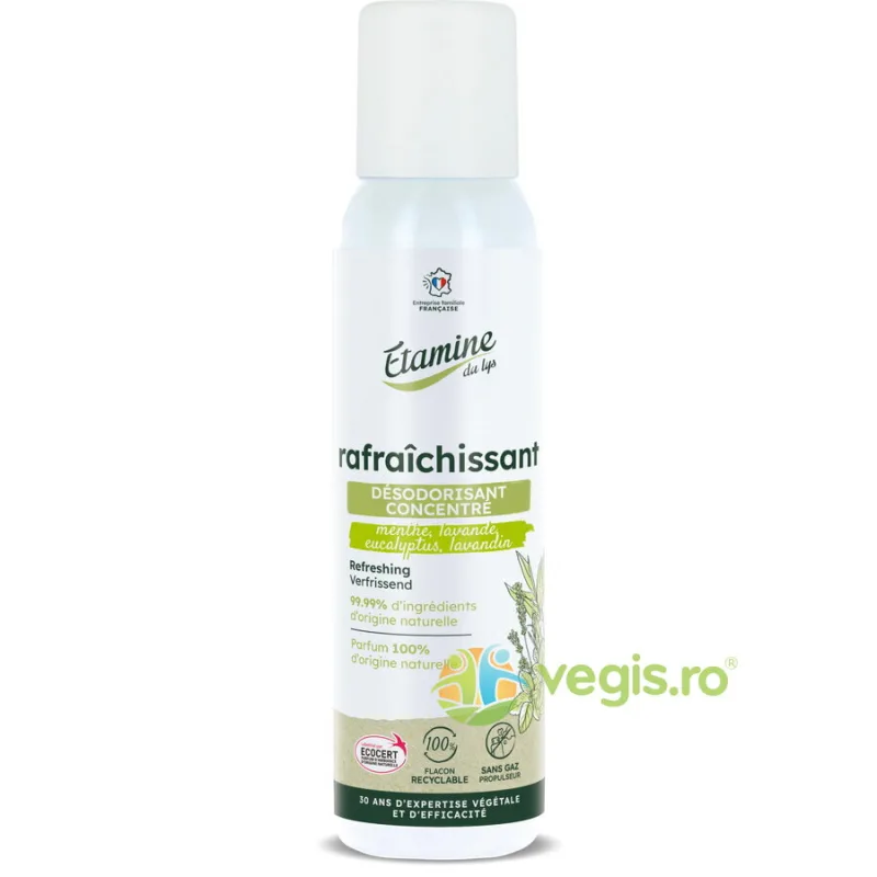 Odorizant Eco pentru Casa cu Efect Revigorant si Igienizant cu Parfum de Eucalipt, Menta si Lavanda 125ml ETAMINE DU LYS — preț și oferte
