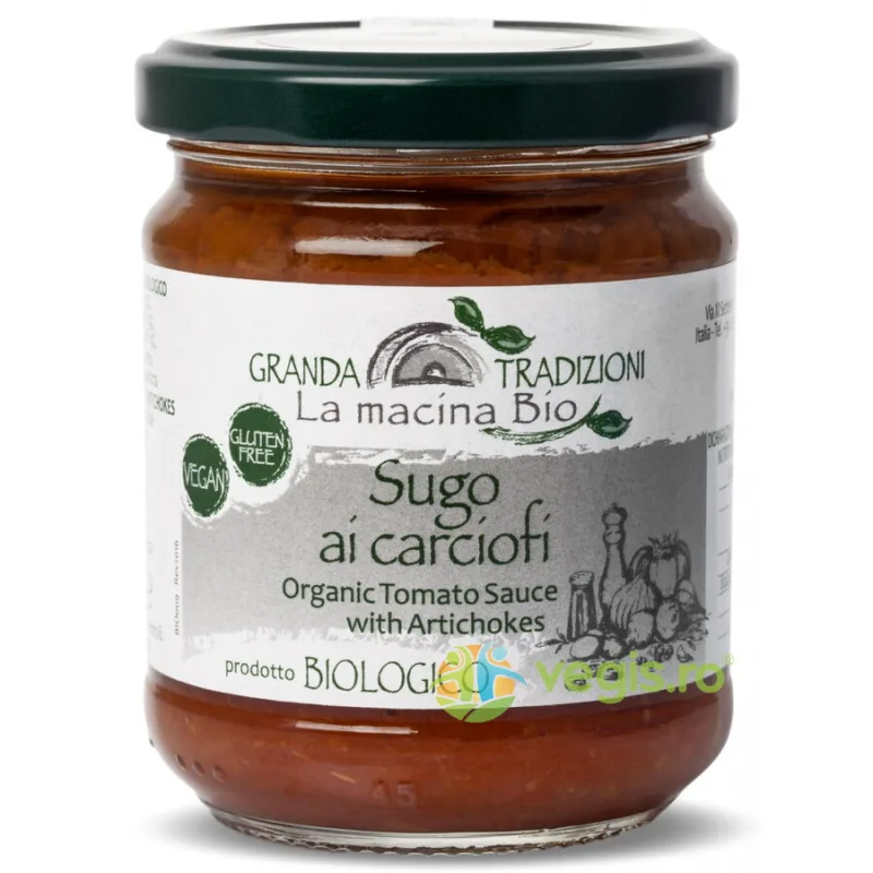 Sos din Rosii si Anghinare fara Gluten Ecologic/Bio 180g LA MACINA BIO — preț și oferte