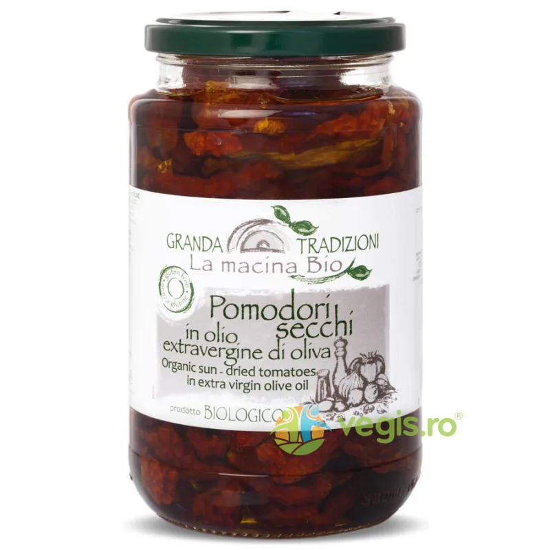Rosii Uscate in Ulei de Masline fara Gluten Ecologice/Bio 500g LA MACINA BIO — preț și oferte