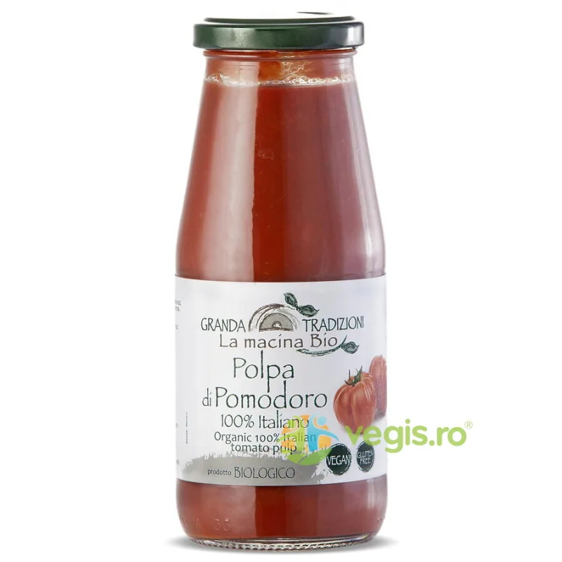 Pulpa de Rosii Reteta Clasica Italiana fara Gluten Ecologica/Bio 425g LA MACINA BIO — preț și oferte