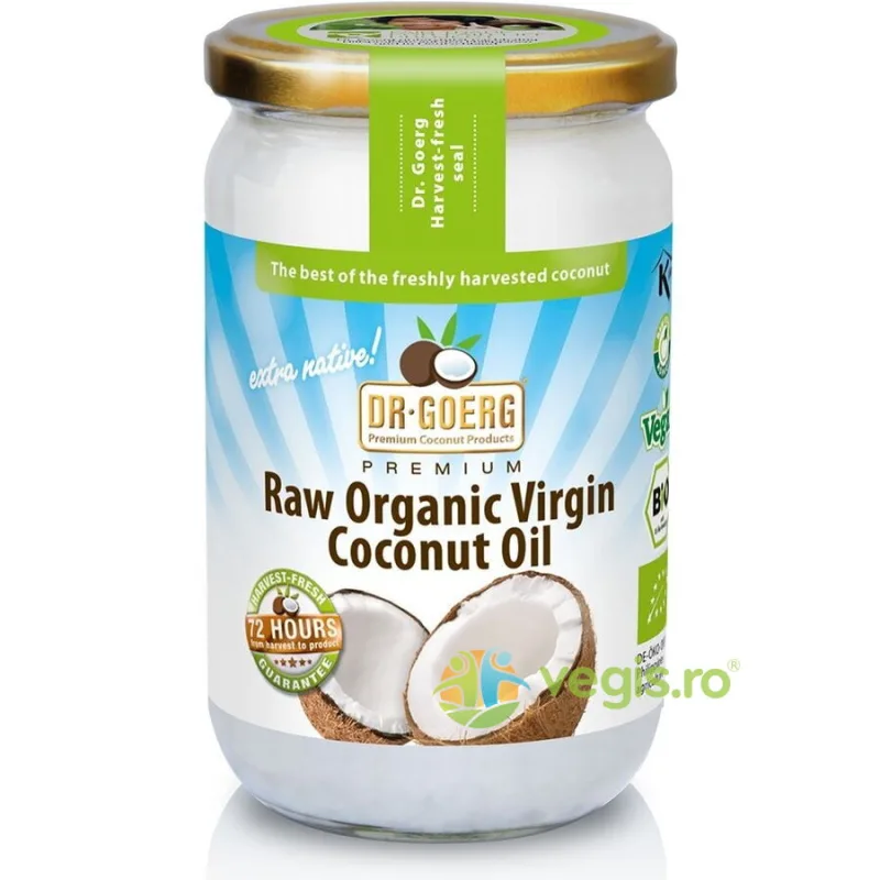 Ulei de Cocos Premium Raw Ecologic/Bio 200ml DR. GOERG — preț și oferte