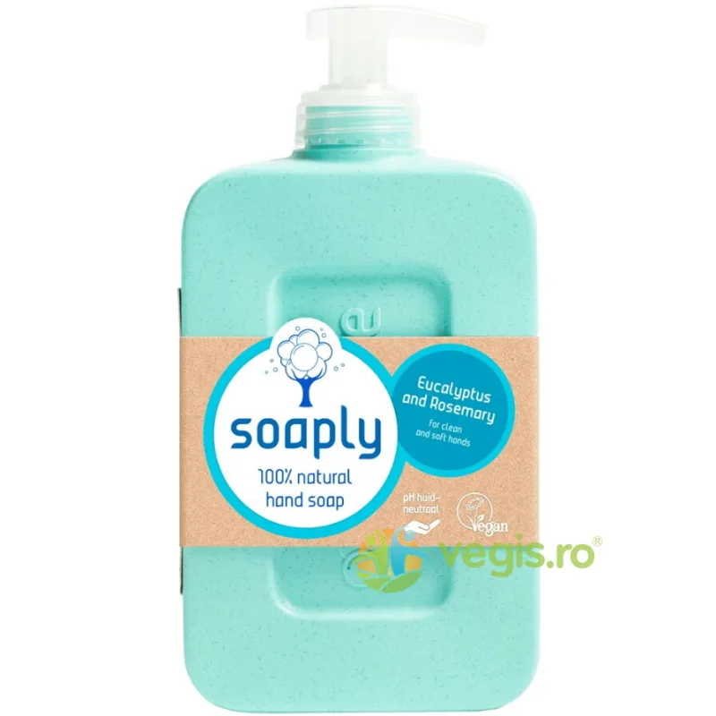 Sapun Lichid pentru Maini cu Parfum de Eucalipt si Rozmarin 300ml SOAPLY — preț și oferte
